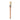 Fuumuui size #8 long handle oval hog bristle paint brush with natural bristles and a wooden handle.