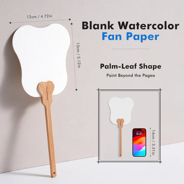 Fuumuui Palm Leaf Watercolor Paper – 100% Cotton, Cold Press
