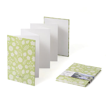 Fuumuui Accordion Watercolor Sketchbook – 100% Cotton Hot Press Paper, 300 GSM, Continuous Fold-Out Art Journal for Panoramic Painting & Travel Sketching