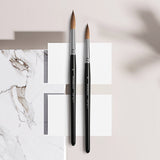 Fuumuui Kolinsky Naturhaarpinsel, Einzelgrößen 10 und 8, für Präzision, Sprungkraft und Kontrolle.