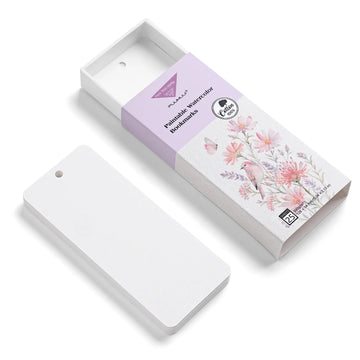 Fuumuui Paintable Watercolor Bookmarks - 5.04" x 2.13"