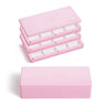 The FUUMUUI 3-Tier Light Pink Magnetic Palette in stacked and closed configurations, highlighting its portability.