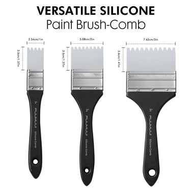 Fuumuui Versatile Silicone Paint Brush - Comb