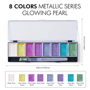 Fuumuui 8-Color Pearlescent Pigment - Glowing Pearl